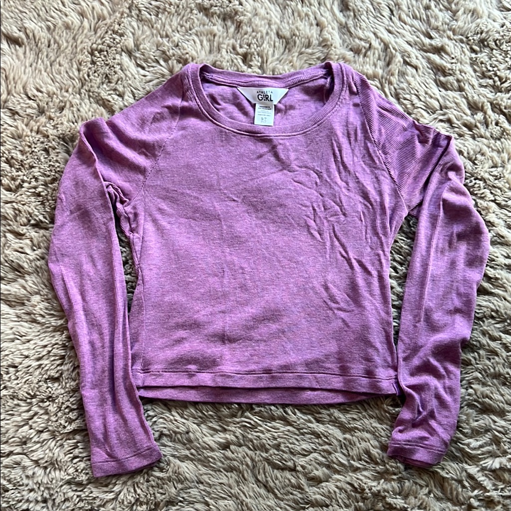 Athleta Girl Mauve Long Sleeve Top